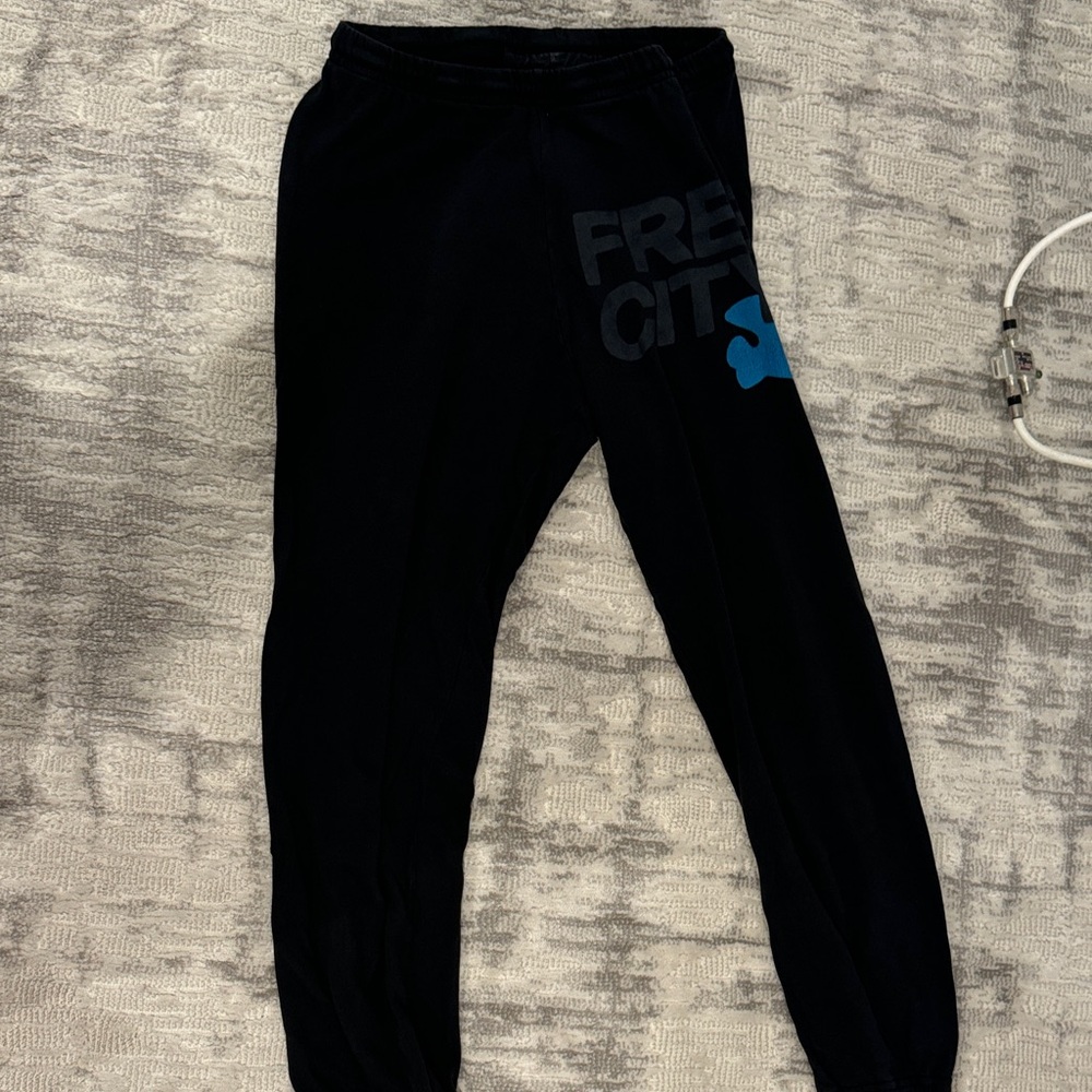 Freecity Black and Blue joggers
